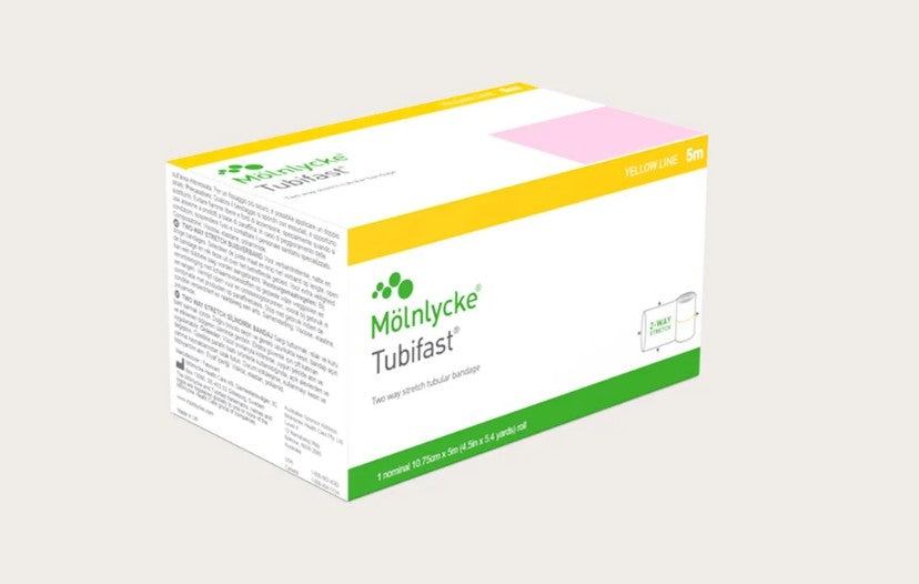 Tubifast Bandage, 10.75cm x 10M, Yellow Line, Case (2440)