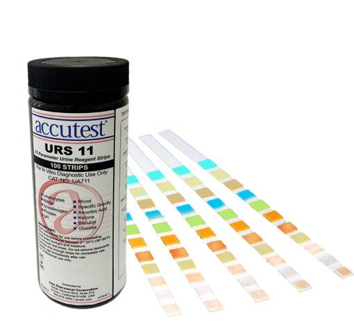 ACCUTEST, Urine Reagent Strips 11-parameter Test, Each (UA711)