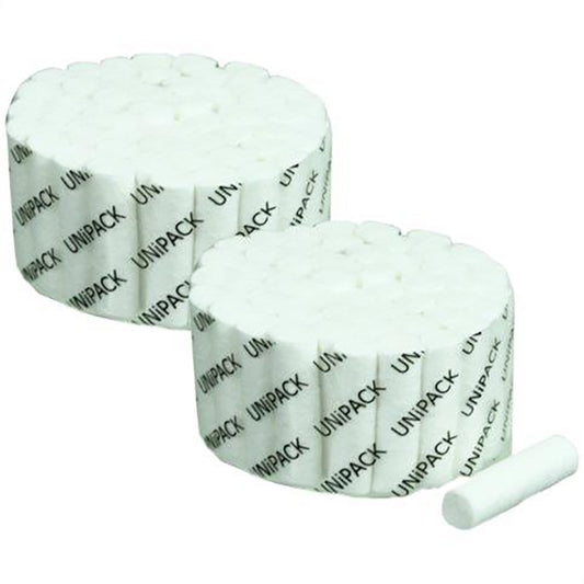 Unipack, Cotton Rolls #2 M, 1.5" x 3/8", Non-Sterile (UCR)