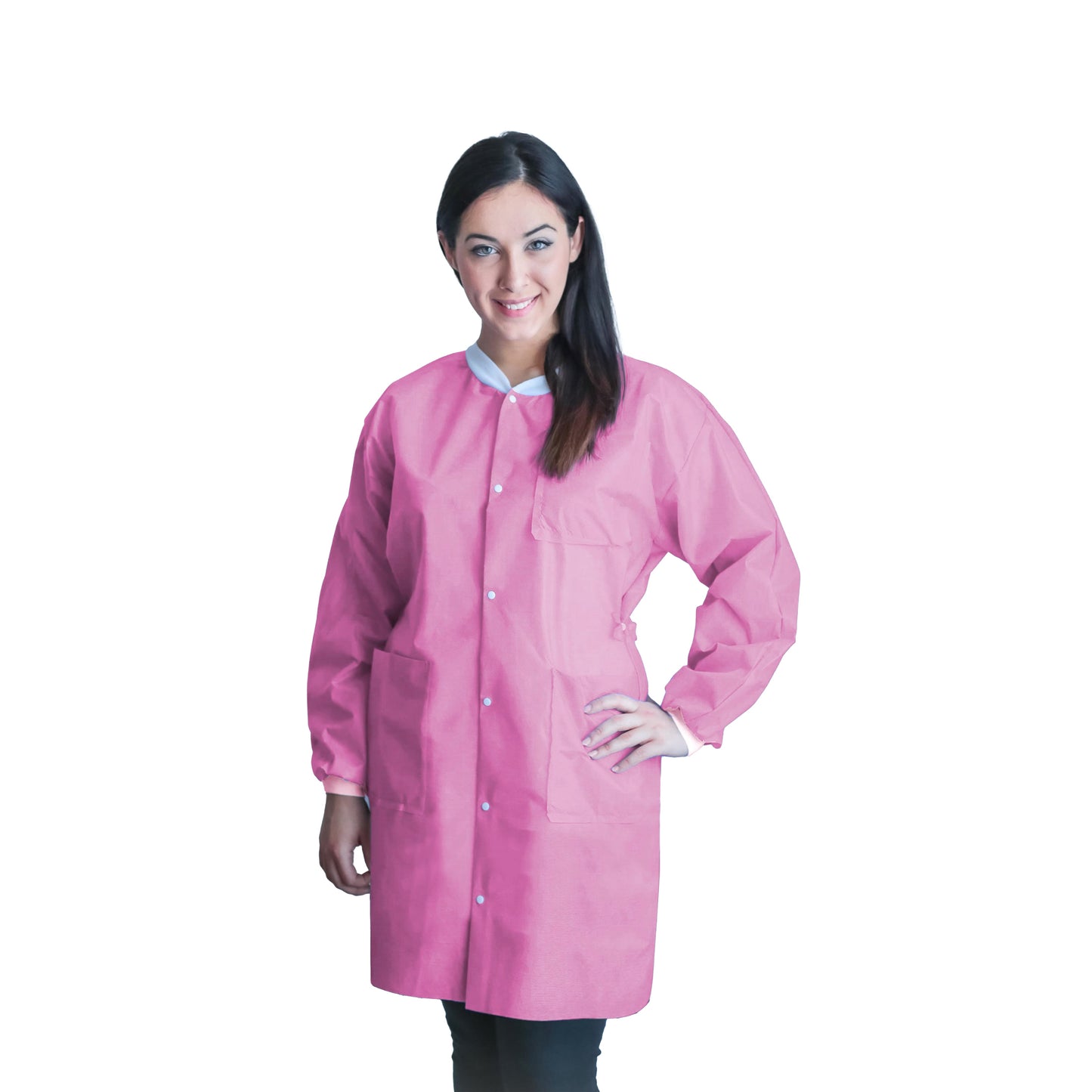 FitMe Lab Coats, Large, Bubblegum Pink (UGC-6610-L)