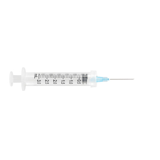 Safety Needle, 3cc 23G x 1", Detachable Needle, Box (63006)