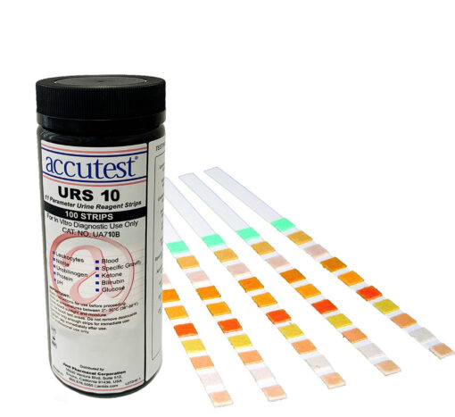 Accutest, URS-10 Urine Reagent Strips, Each (UA710B)