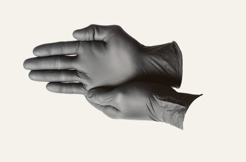 Volt 6 Mil Black Nitrile Exam Gloves, Medium, Case (1202)