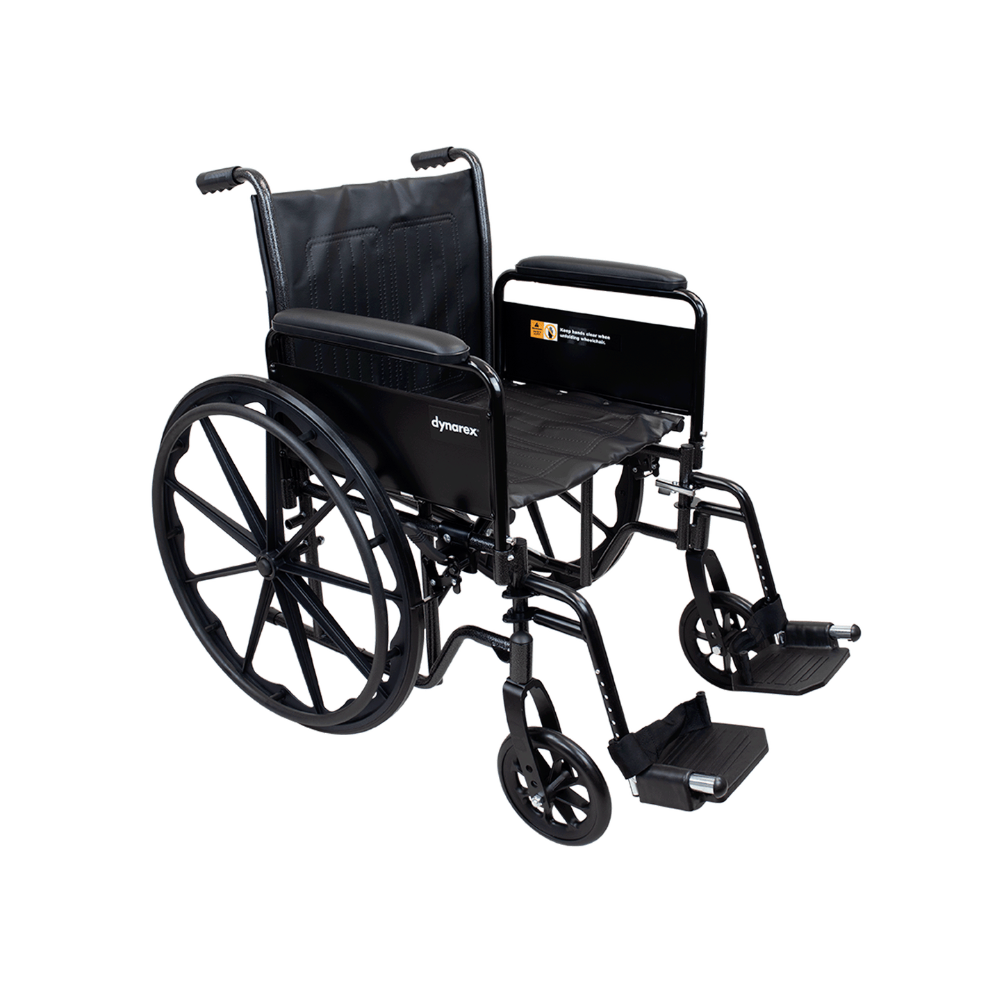 DynaRide S2 Wheelchair - 18" x 16" w/ Detach Full Arm FR, Silver Vein, 1pc/cs