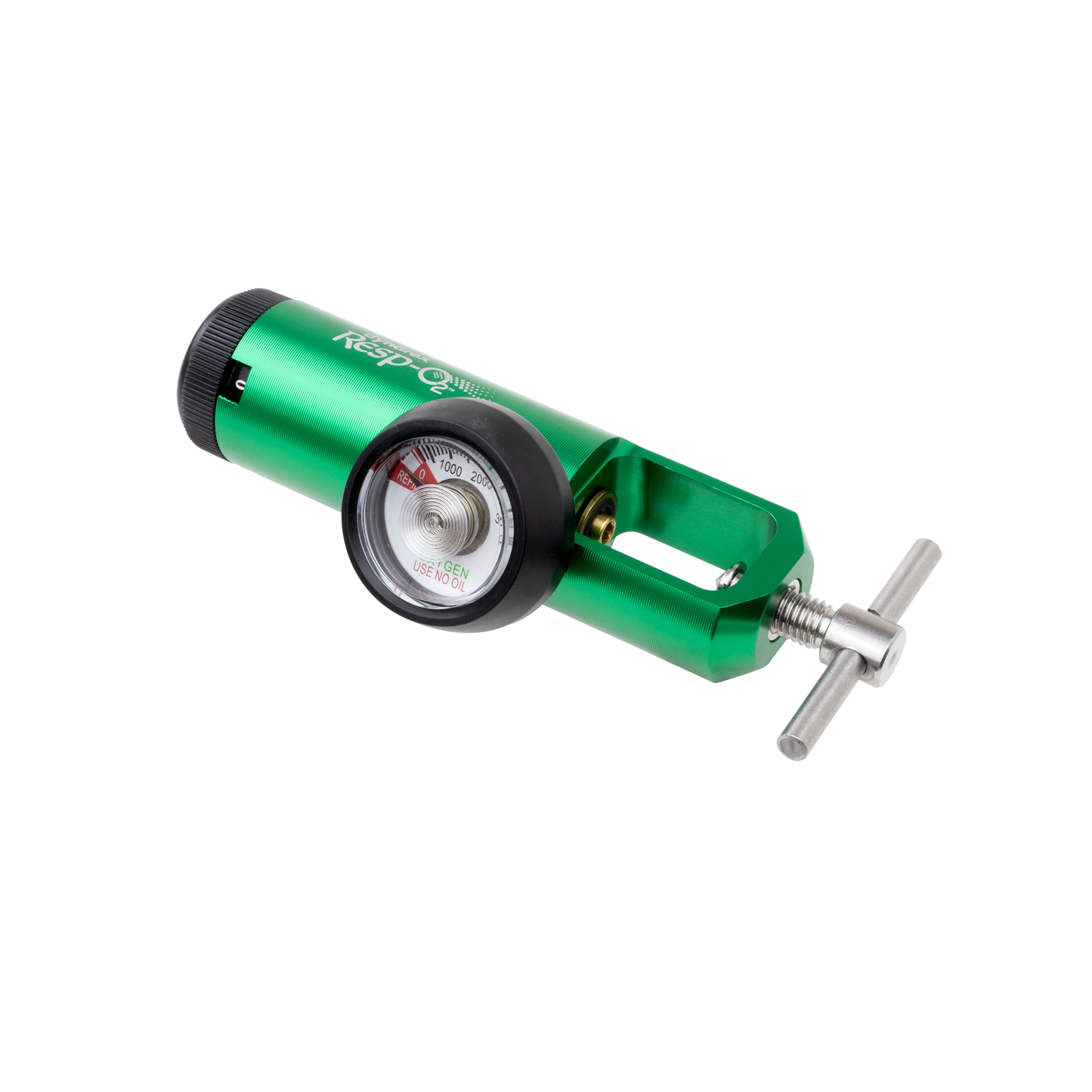 CGA 870 Oxygen Regulator - 0-8 LPM, 0-8 LPM, Barb Outlet, Brass-Sl, Case (36351)