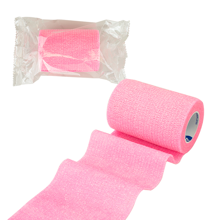 Sensi Wrap, Self-Adherent Wrap - Latex Free, 1" x 5 yds Pink, 30/cs