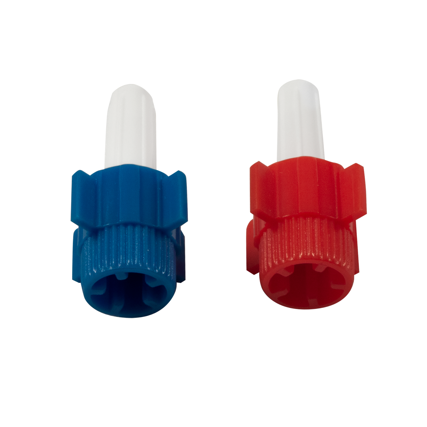 Dead End Caps Luer Lock, Red/Blue, Case (7057)