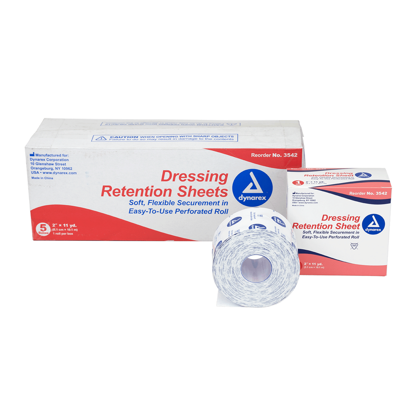 Dressing Retention Sheet - Latex Free, 2" x 11 yd, Case (3542)