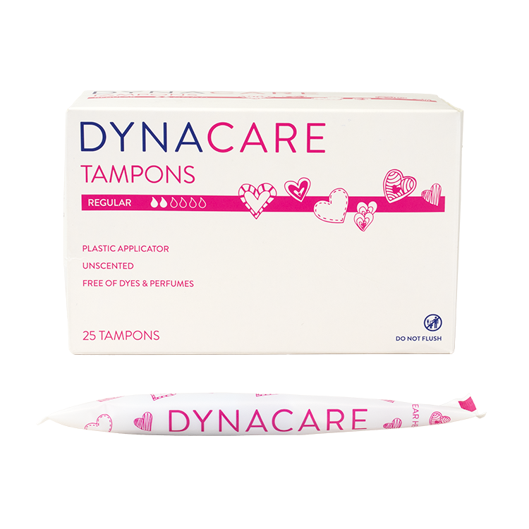 Regular Tampons Plastic Applicator, 6-9gr absorbency, 9/25/cs