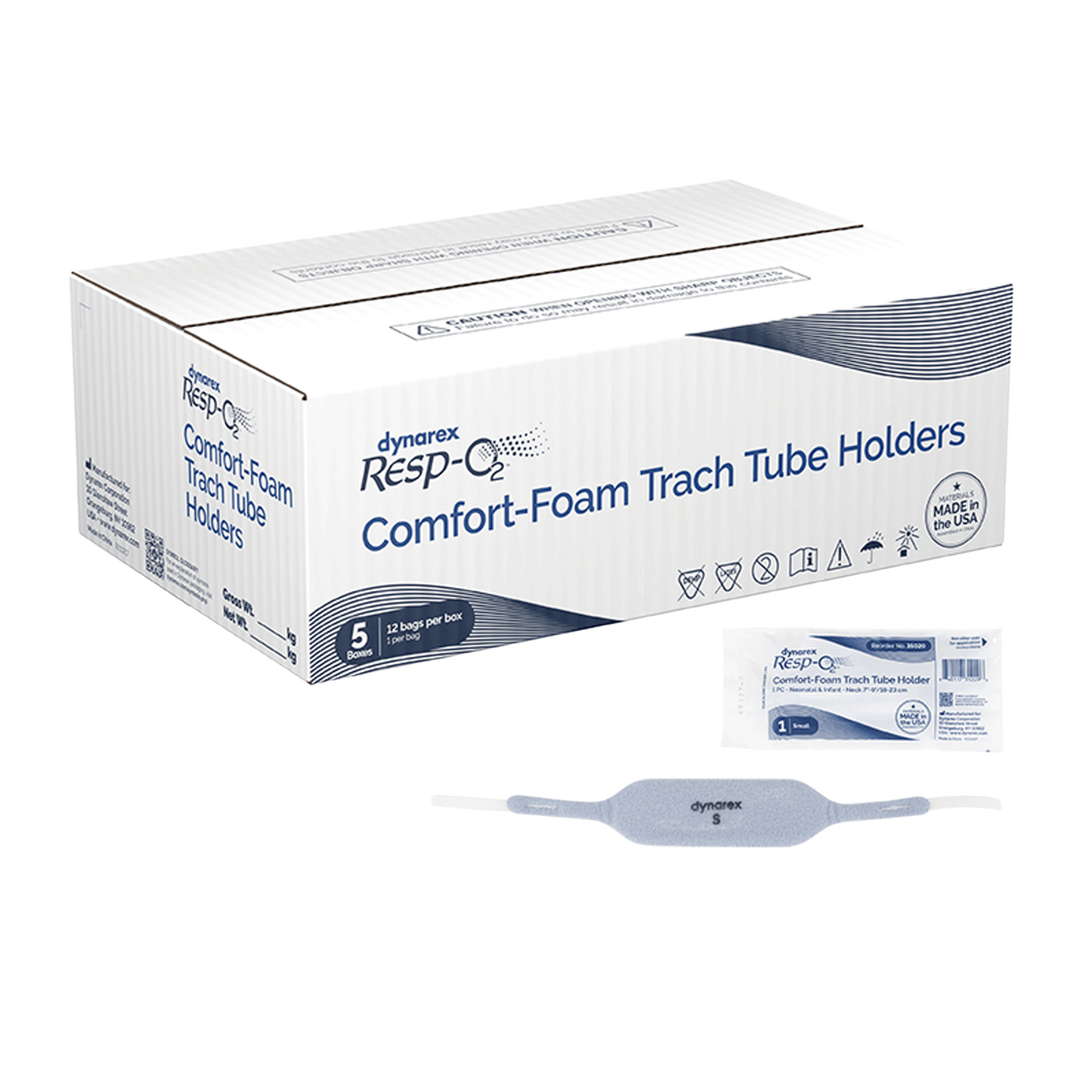 Comfort-Foam Trach Tube Holder, 1-Piece, Small, Neonatal - Infant, Case (35020)