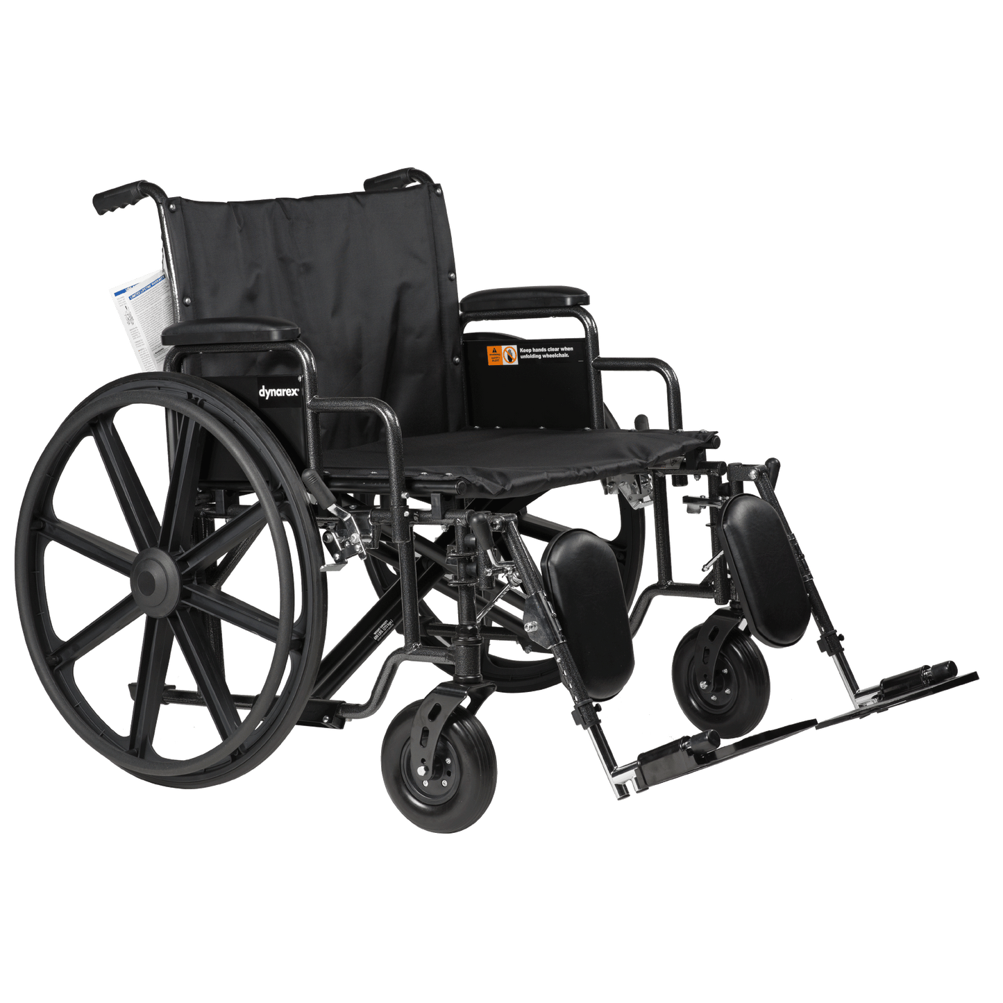Bariatric HD Wheelchair - 28" x 20" w/ ELR, (10236 + 10264) Combo Package 10291