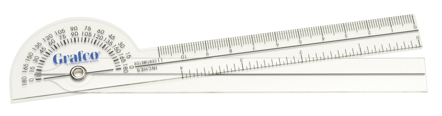 Graham Field Goniometer Pckt Plastic 180D Grafco medical supply view 2