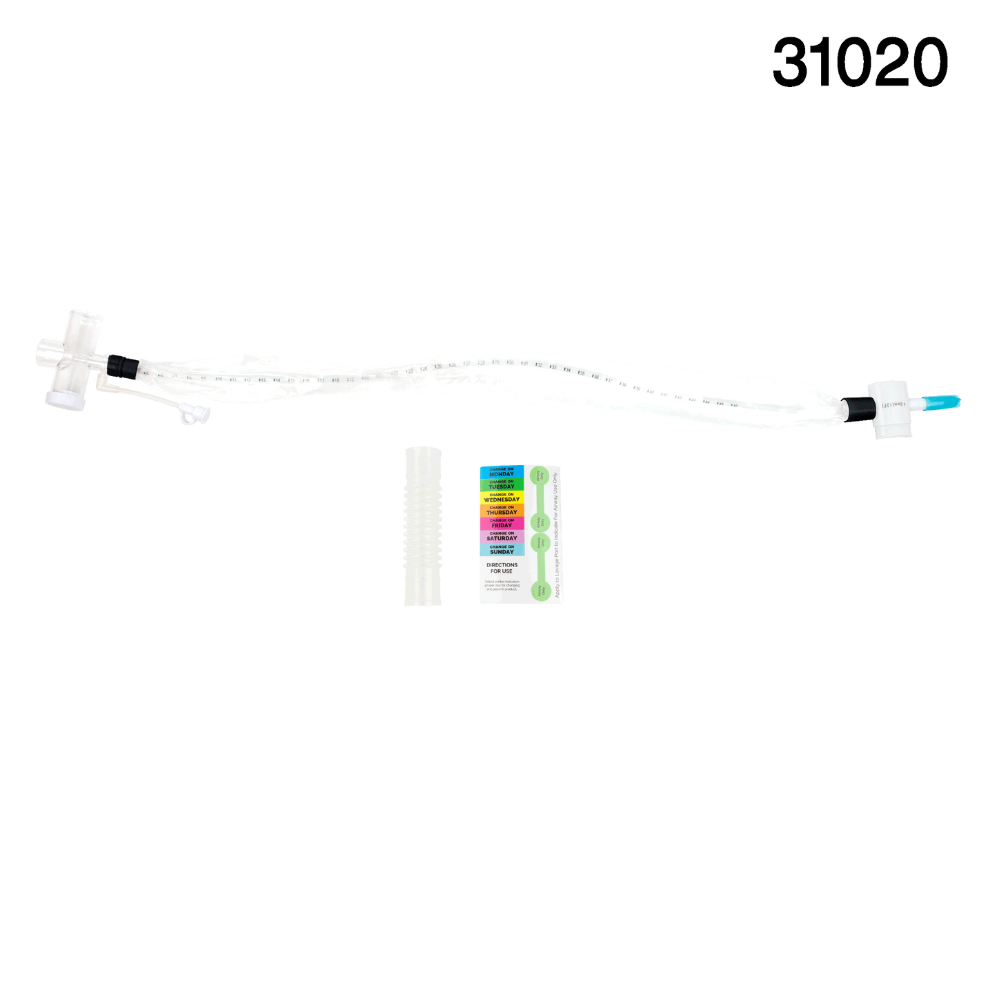 Closed Suction Endotracheal Catheter w/ T-Piece, 10 Fr, Case (31020)