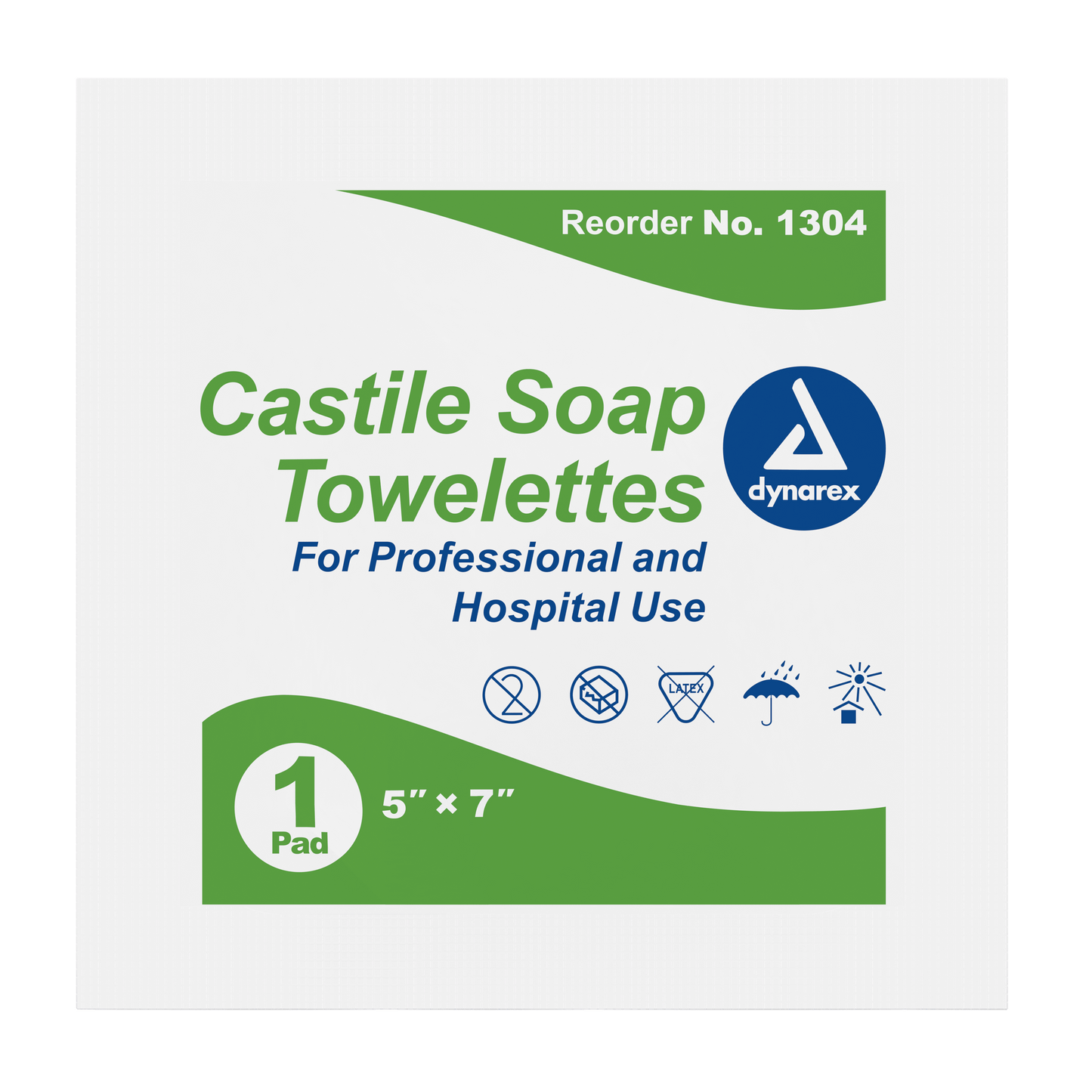 Castile Soap Towelettes, 5" x 7", Case (1304)