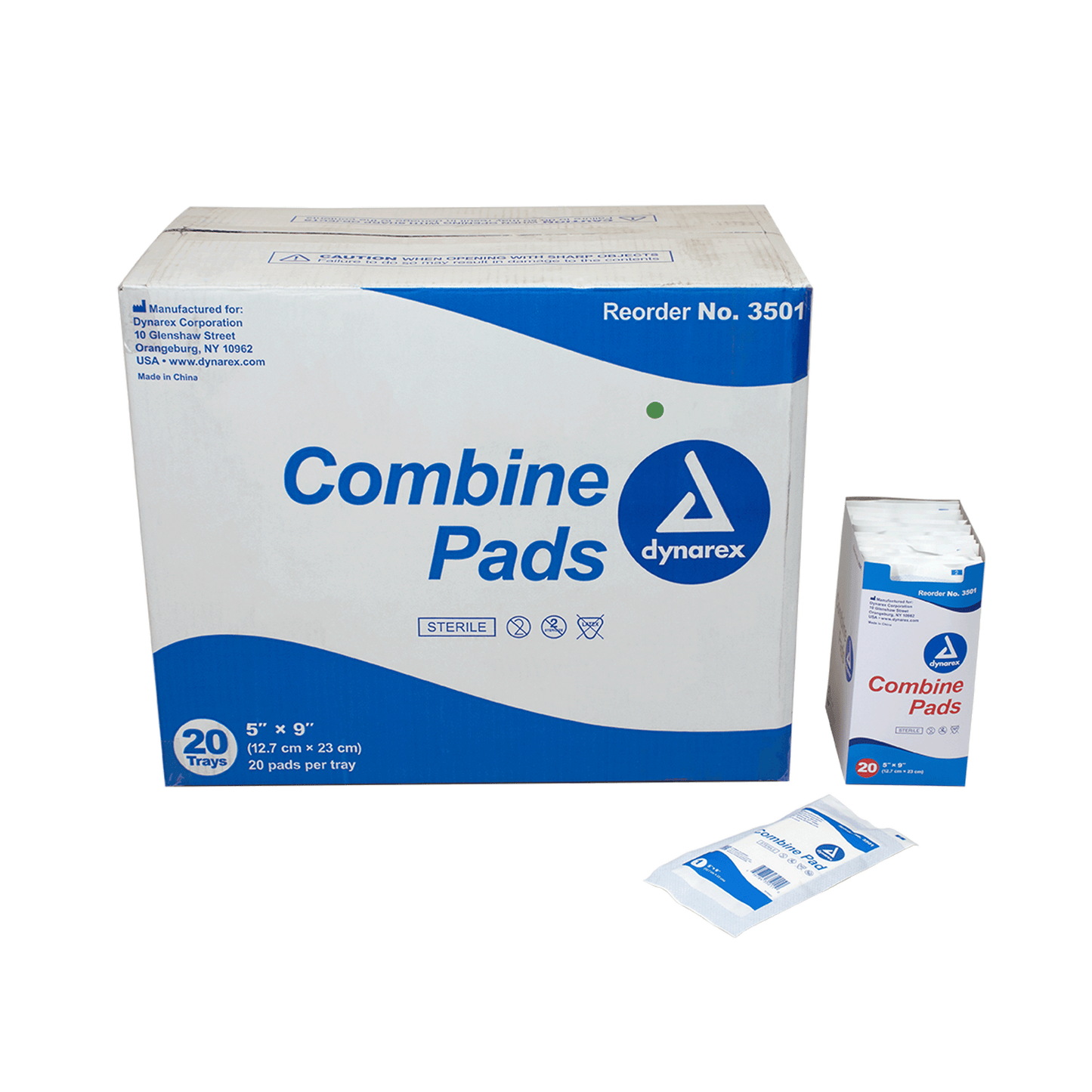 Combine Pads, Sterile, 5" x 9", Case (3501)