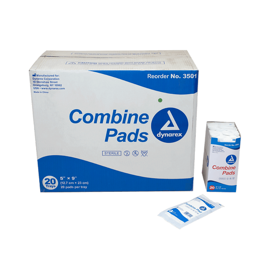 Combine Pads, Sterile, 5" x 9", Case (3501)