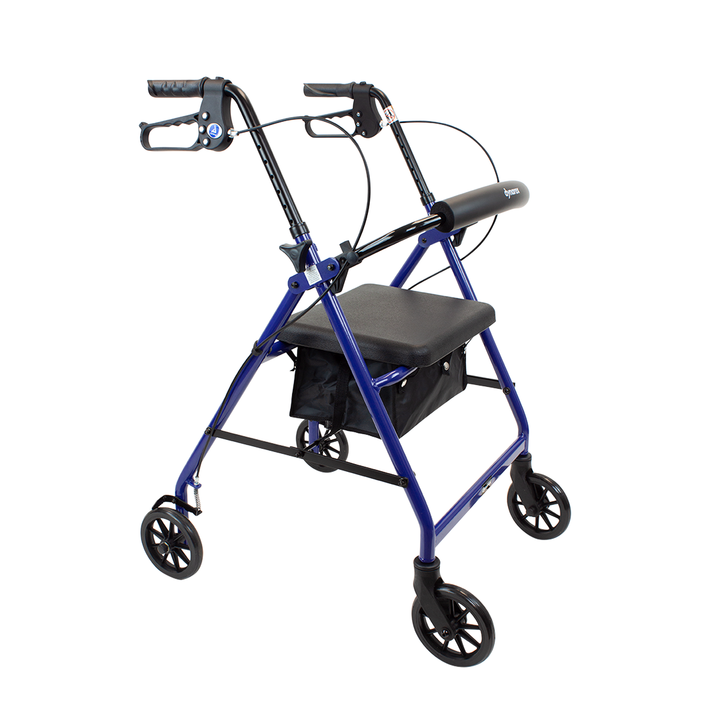 DynaGo Quad 6, Aluminum Rollator, Blue (10201BL)