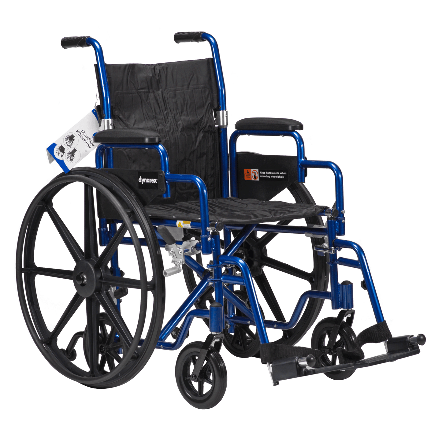 DynaRide Convertible - 18" x 16" w/ Detachable Desk Arm FR, Blue, 1pc/cs