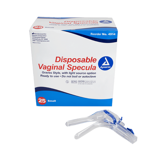 Vaginal Specula, Disposable, with Light, Small, Case (4914)