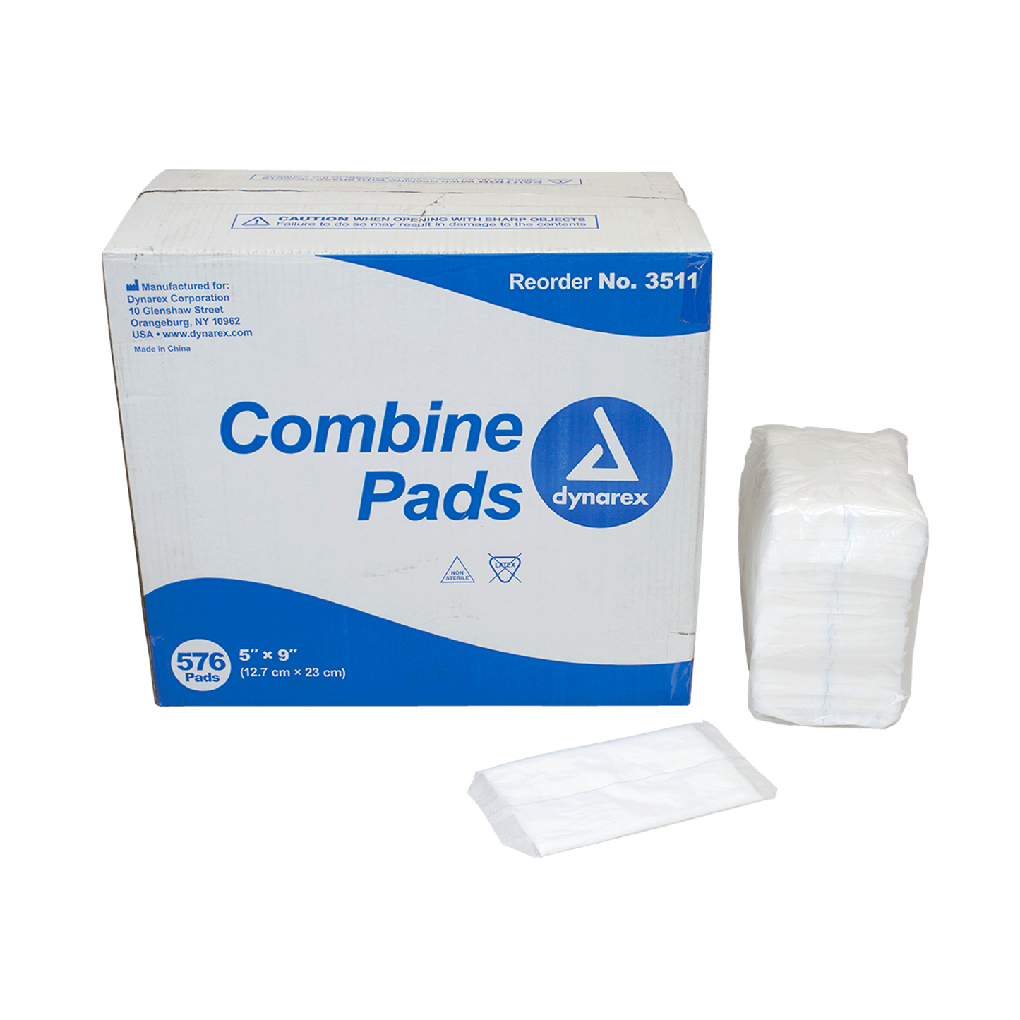 Combine Pads, Non-Sterile, 5" x 9", Case (3511)