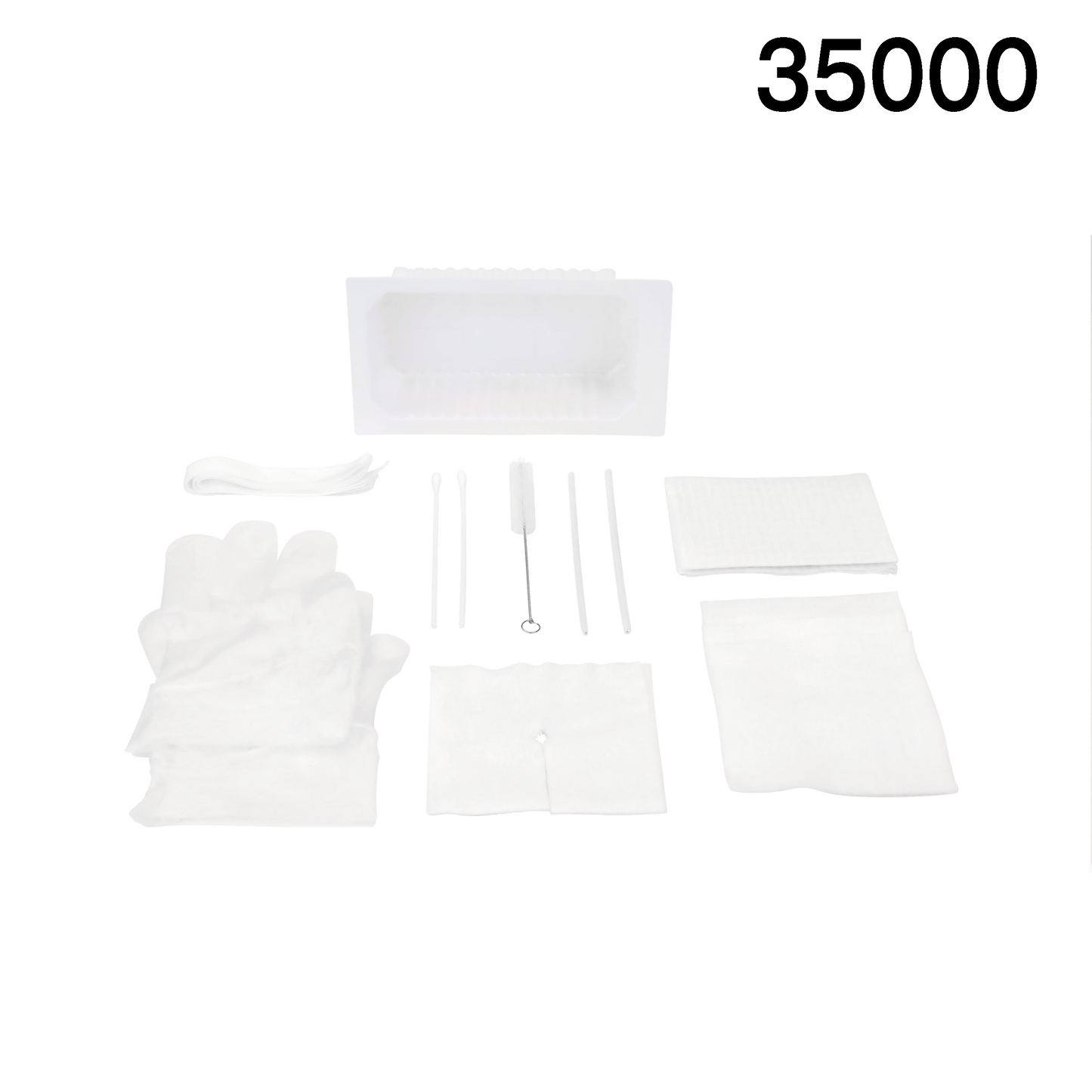 Tracheostomy Care Kit - One Compartment Tray, 20/Case (35000)