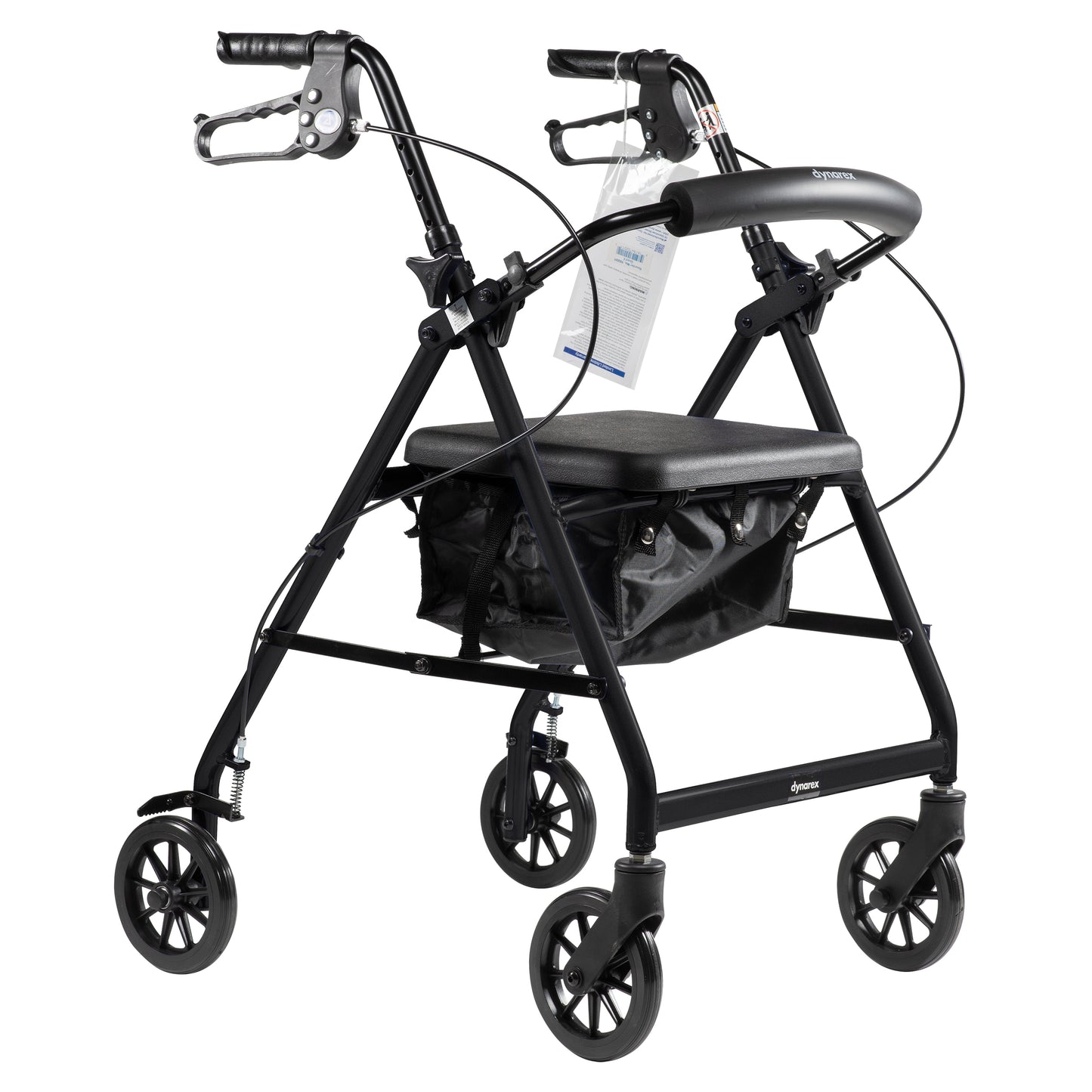 DynaGo Quad 6, Aluminum Rollator, Black (10201BK)