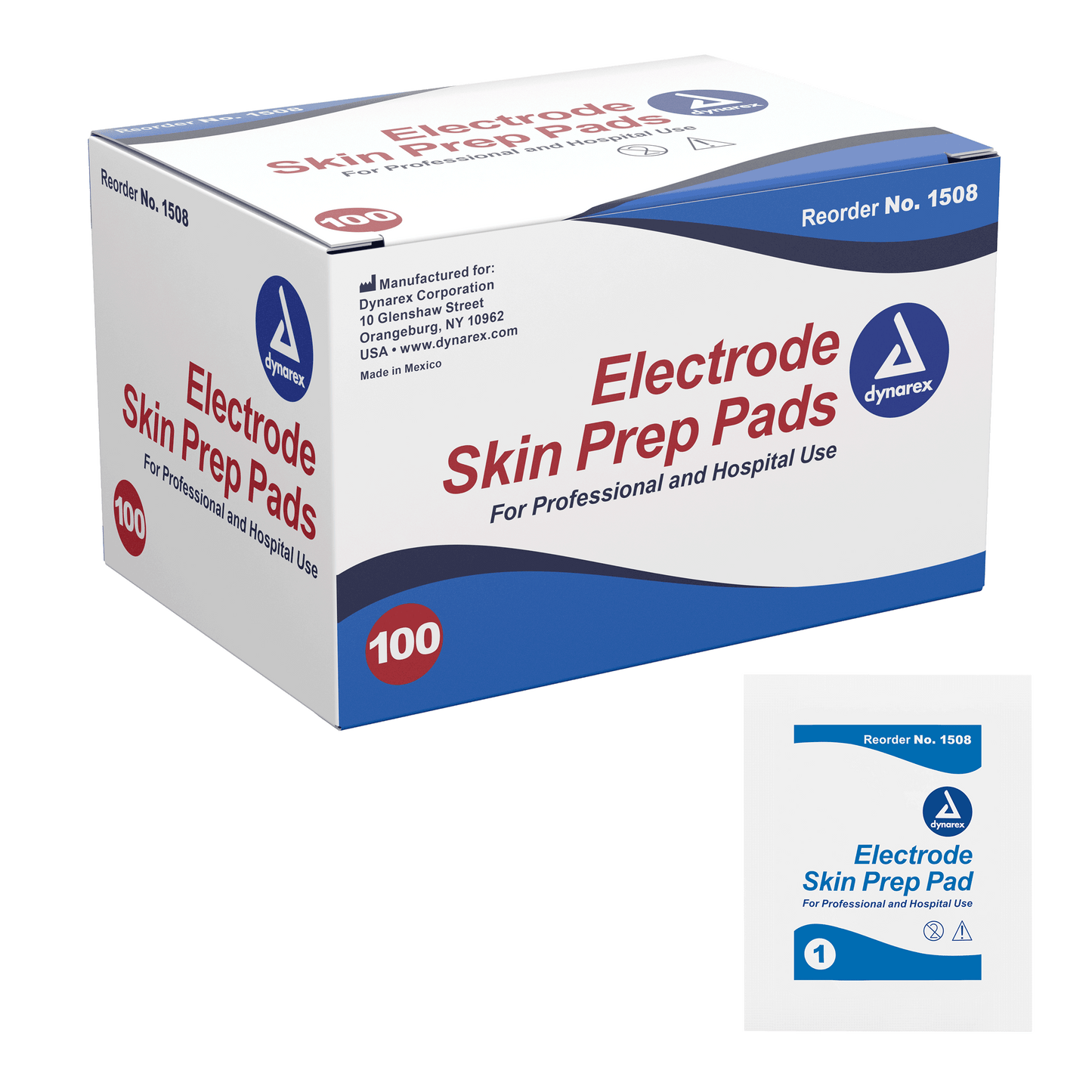 Electrode Skin Prep Pad, 10/100/cs