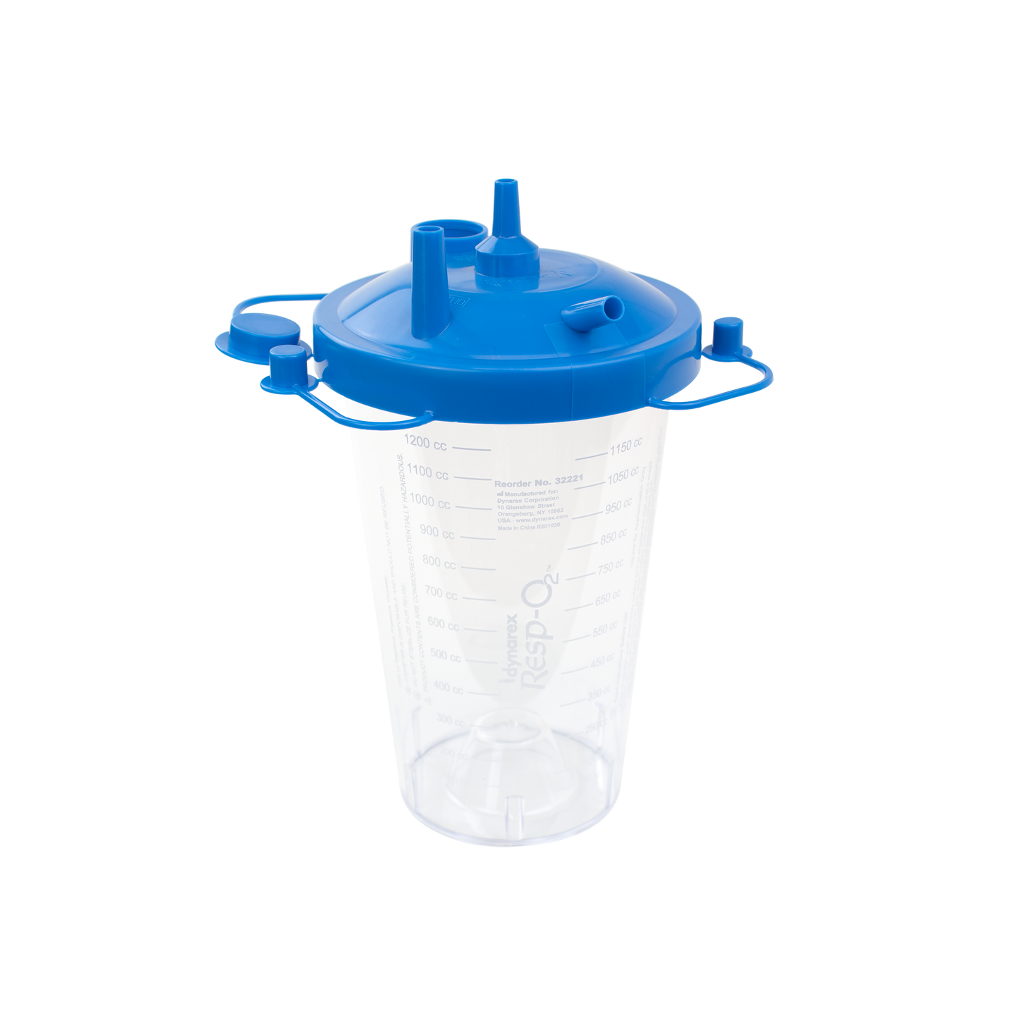 Disposable Suction Canister w/ Float Valve Shutoff, 1200 cc, Case (32220)