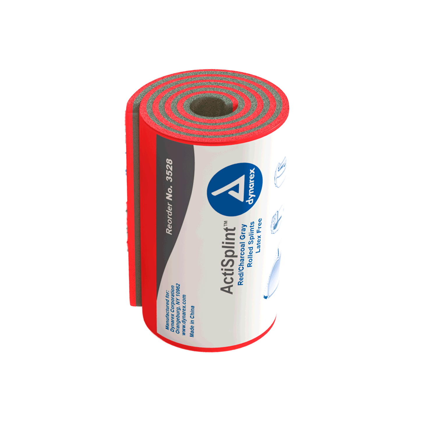 Dynarex ActiSplint Rolled, 36", 50/cs