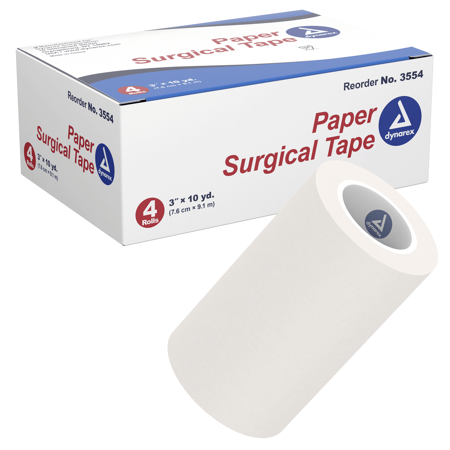 Paper Surgical Tape, 3" x 10 yds, Case (3554)
