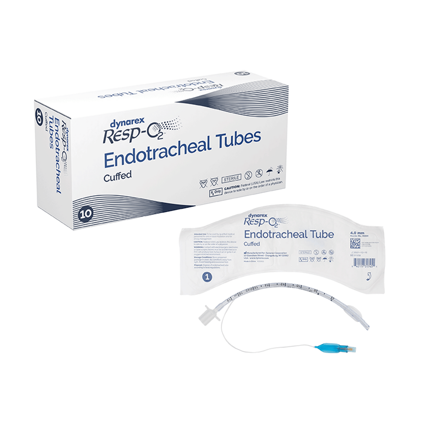 Endotracheal Tubes - Cuffed, 4.0 mm, 10/bx