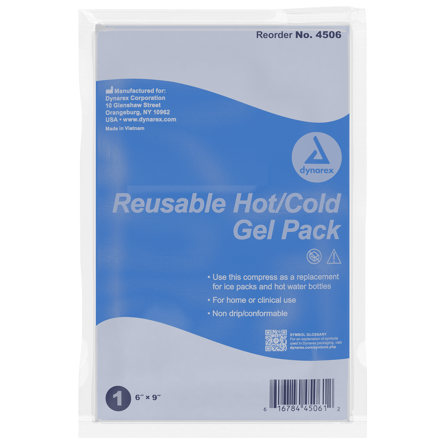 Reusable Hot / Cold Gel Packs, 6" x 9", 24/cs
