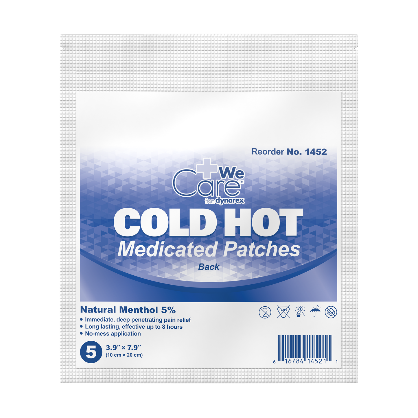 Cold Hot Medicated Patches - Back, 10 cm x 20 cm, Case (1452)