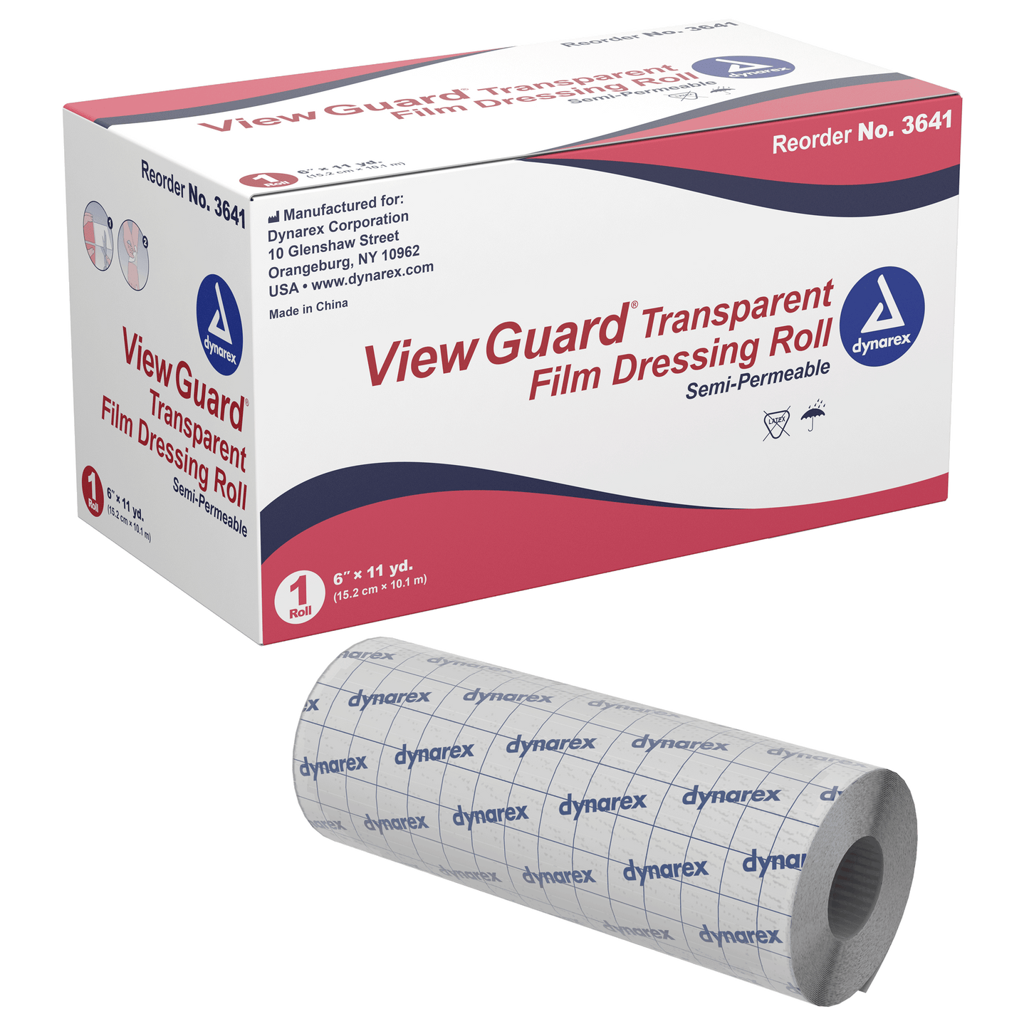 View Guard, Transparent Film Dressing Roll, 6" x 11 yds (3641)
