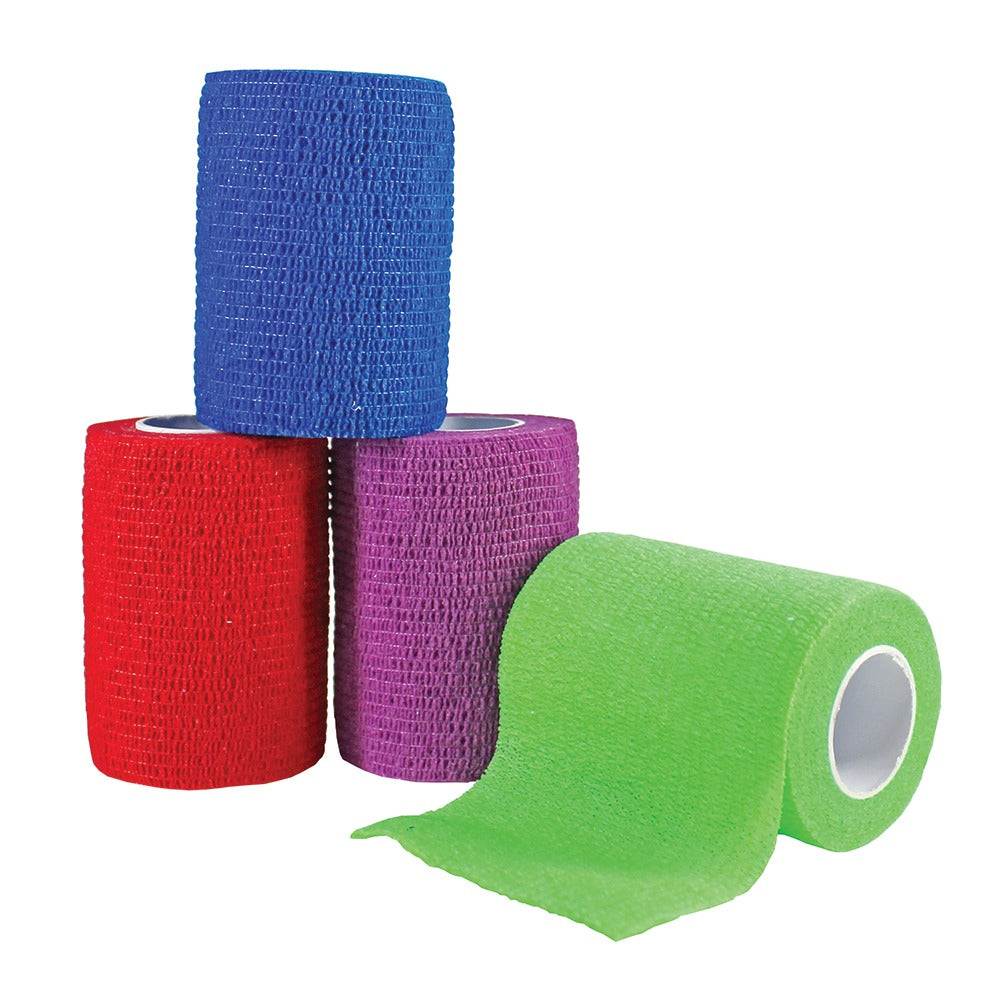 Shield Line Self-adherent Wrap, 3" x 5 Yds. - Rainbow - (4/colors) - 24/cs. medical supply view 2