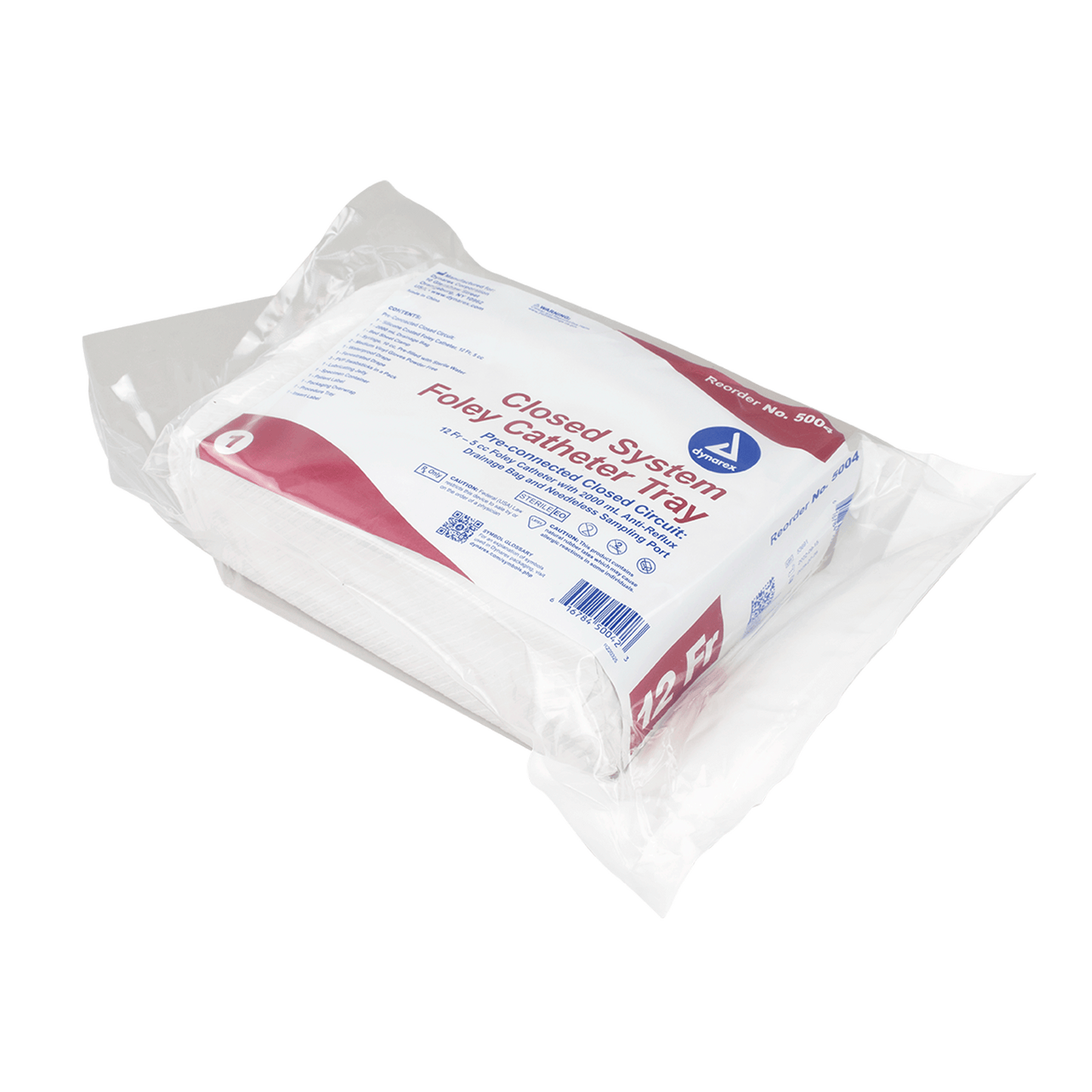 Closed Circuit / Closed System Foley Catheter Tray, 12 Fr, Case (5004)