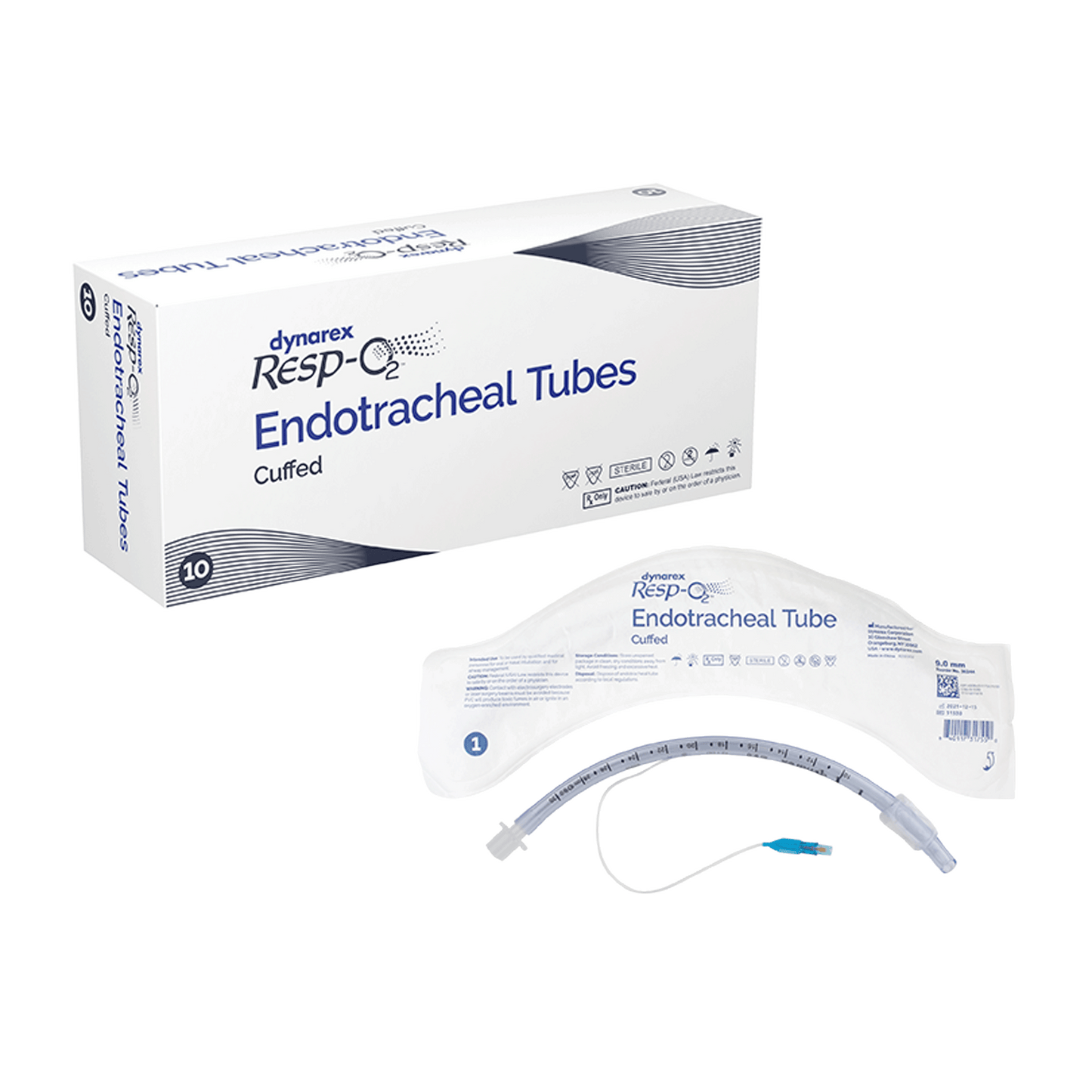 Endotracheal Tubes - Cuffed, 9.0 mm, 10/bx