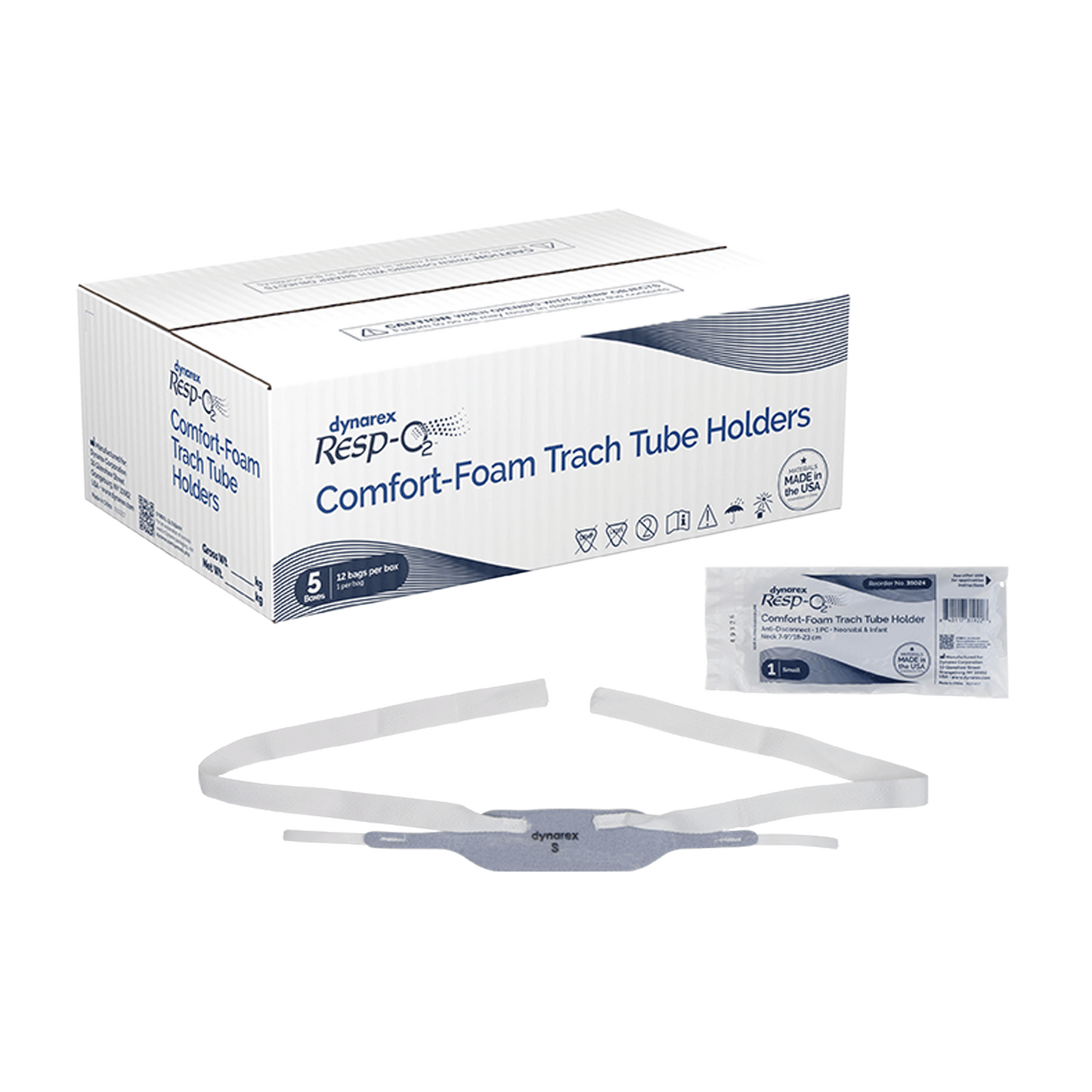 Comfort-Foam Trach Tube Holder - Anti Disconnect, 1 Piece, Small, Neonatal - Infant, Case (35024)