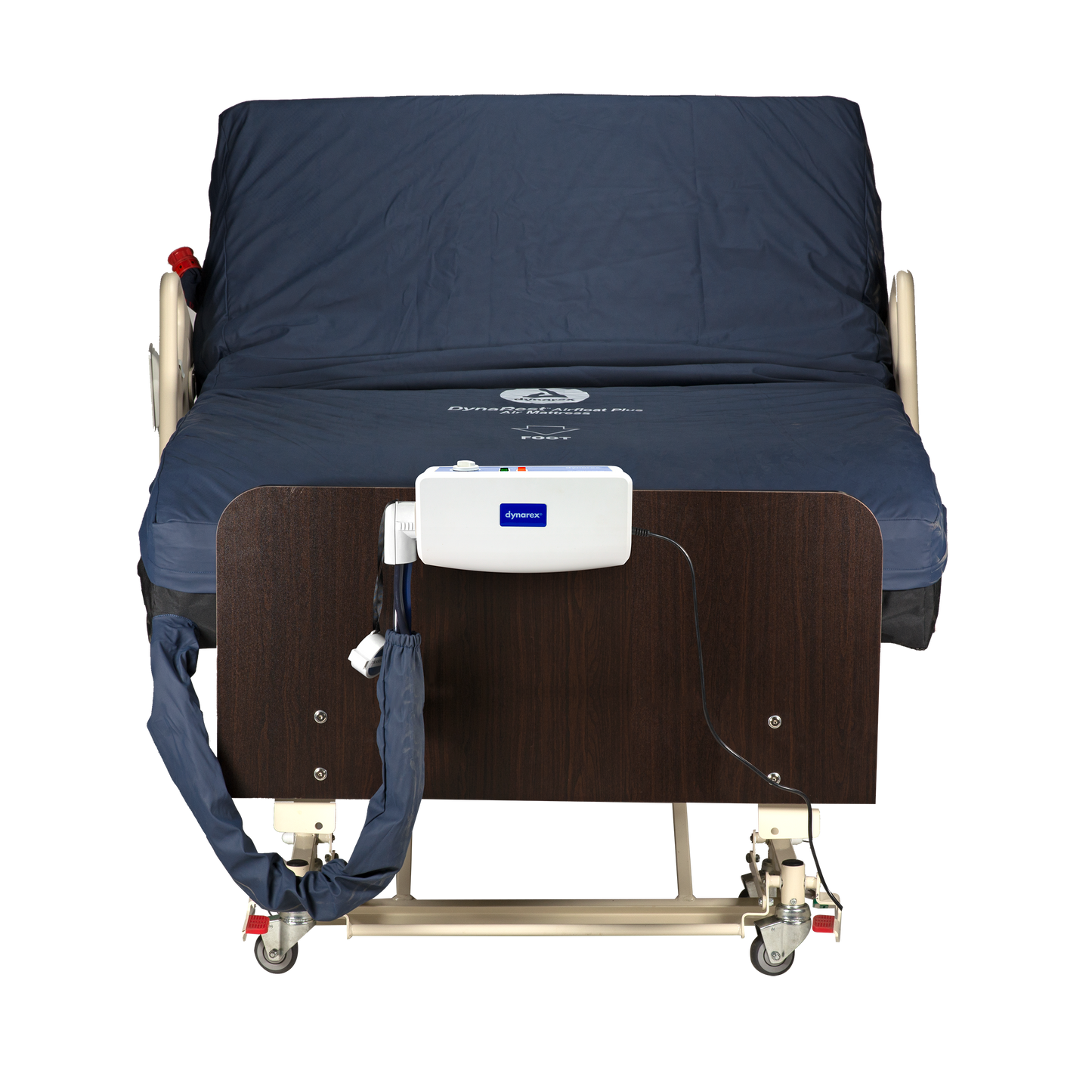 DynaRest Airfloat 100F Air Mattress w/ Foam Base and Pump, 36" x 80" (10449)