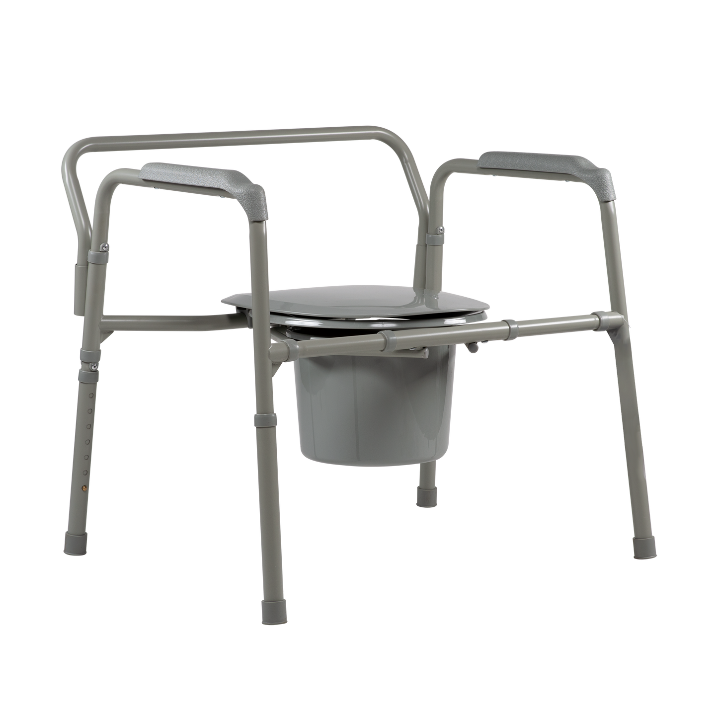 Bariatric Folding Commode, Steel, 650 lbs Weight Capacity (10374)