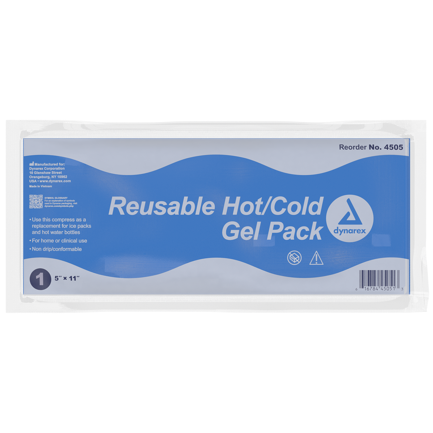 Reusable Hot / Cold Gel Packs, 5" x 11", 24/cs