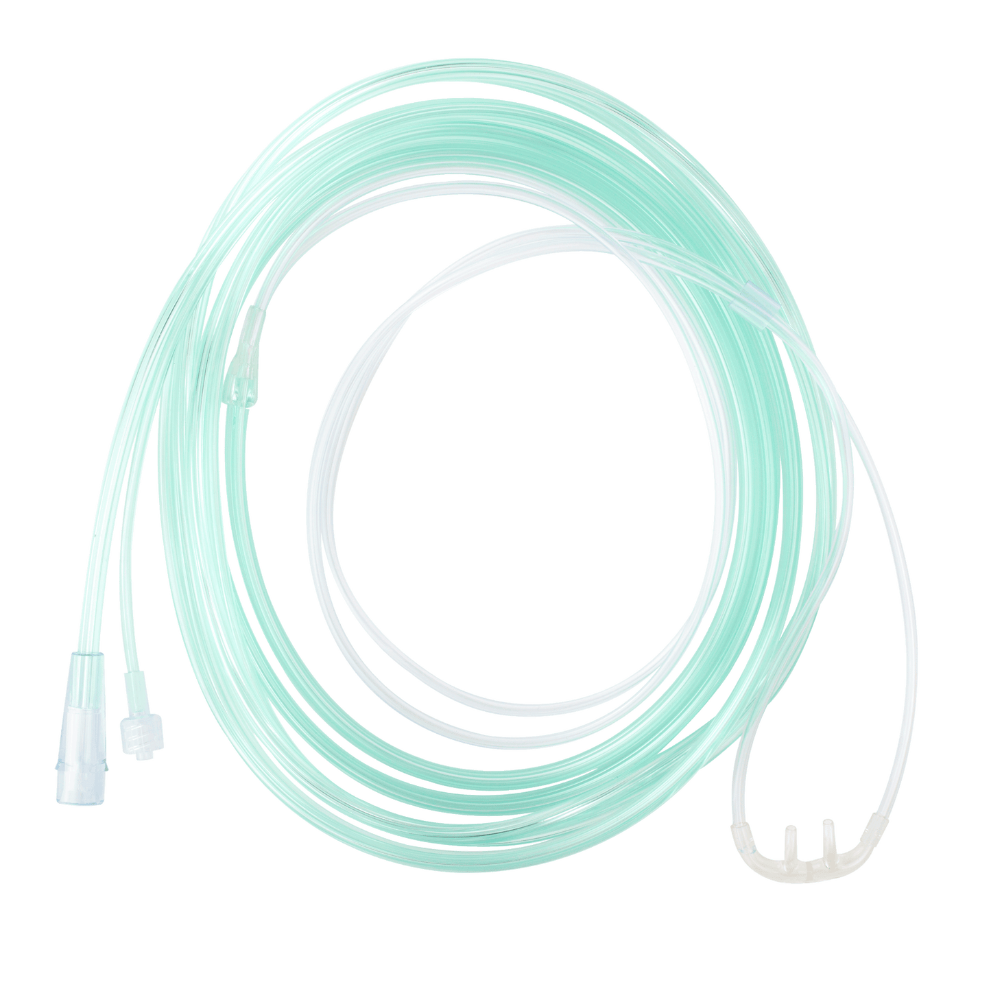 EtCO2 Nasal Sampling Cannula w/ 14' (4.2 m) Tubing w/ Male L, Pediatric/Standard 02 Tubing C, 25/cs