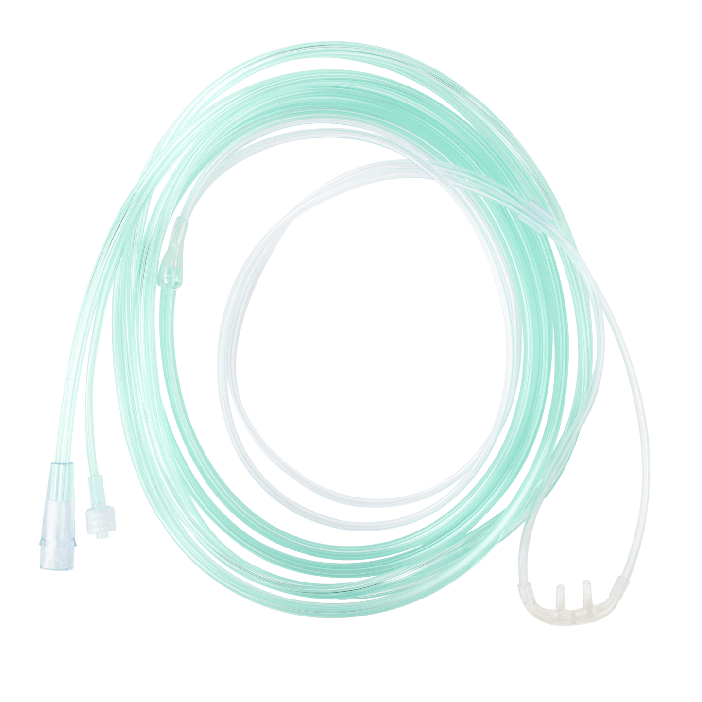 EtCO2 Nasal Sampling Cannula w/ 10' (3.0 m) Tubing w/ Male L, Pediatric/Standard 02 Tubing C, 25/cs