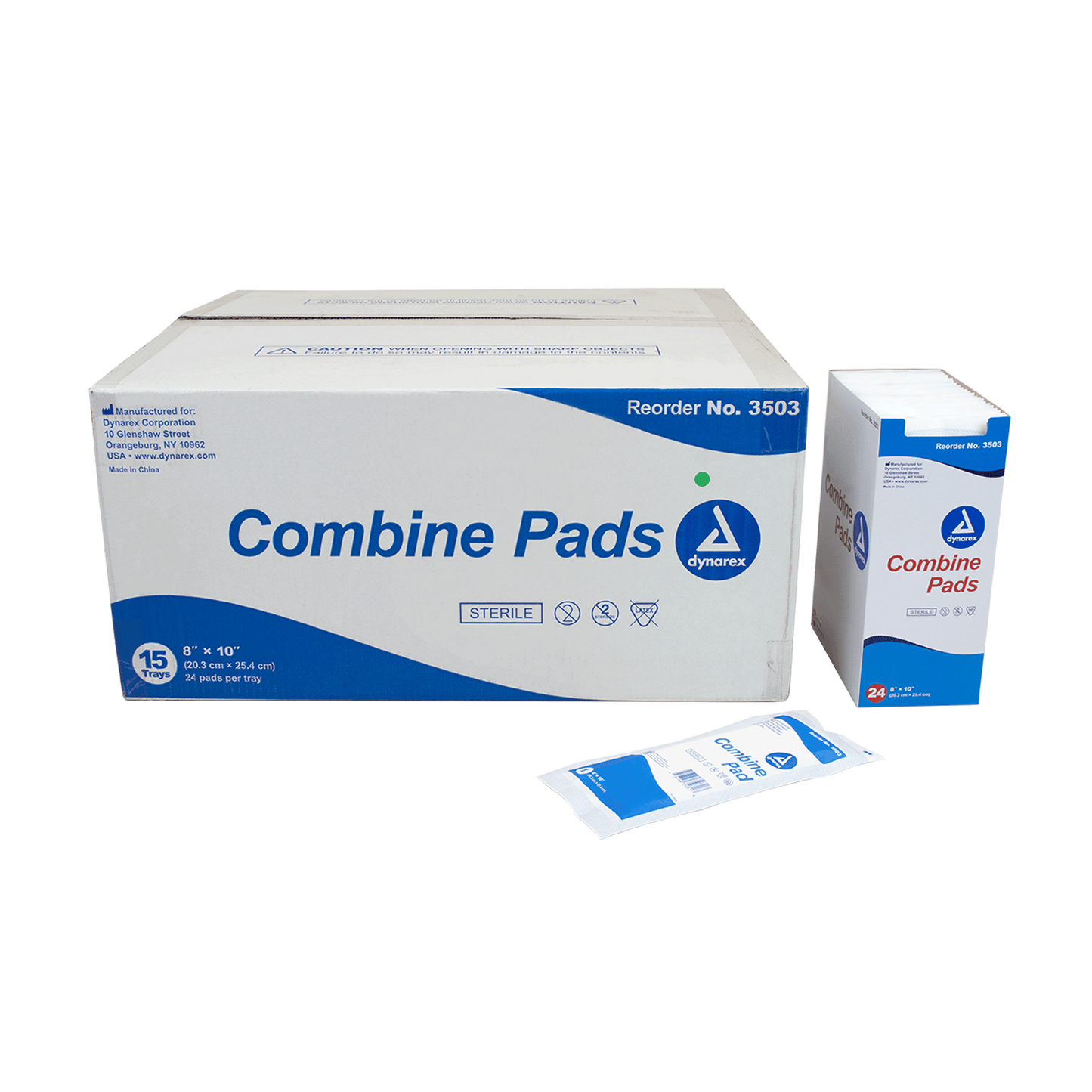 Combine Pads, Sterile, 8" x 10", Case (3503)