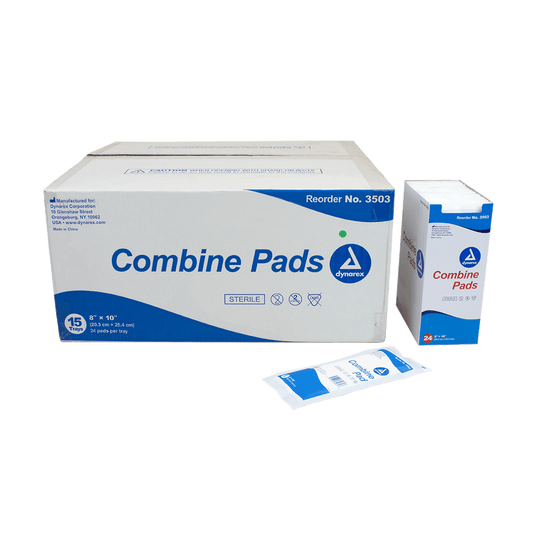 Combine Pads, Sterile, 8" x 10", Case (3503)