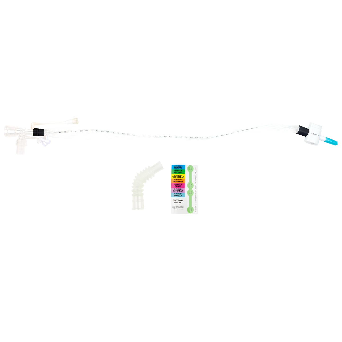 Closed Suction Endotracheal Catheter w/ Double Swivel Elbow, 10 Fr, Case (31030)