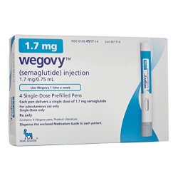 image of Semaglutide 1.7 mg / 0.75 mL Injection Prefilled Injection Pen, 4 Pens
