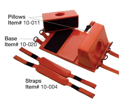 Kemp USA Head Immobilizer Set, Orange (10-001-ORG)