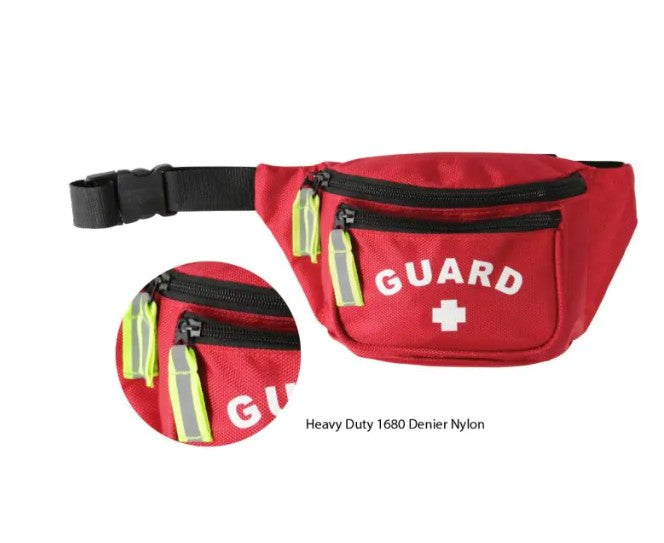 Premium Fanny Pack with GUARD Logo, Red (10-103-RED-PRE)