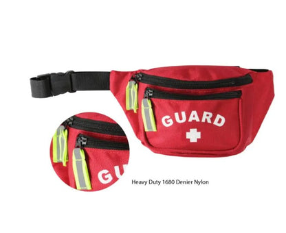 Premium Fanny Pack with GUARD Logo, Red (10-103-RED-PRE)
